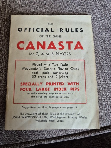 Vintage waddingtons canasta - vintage,