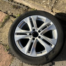 Mercedes W212 Silver Alloy Wheel Rim 5-Double Spoke 17" ET:48 8J A2124010902