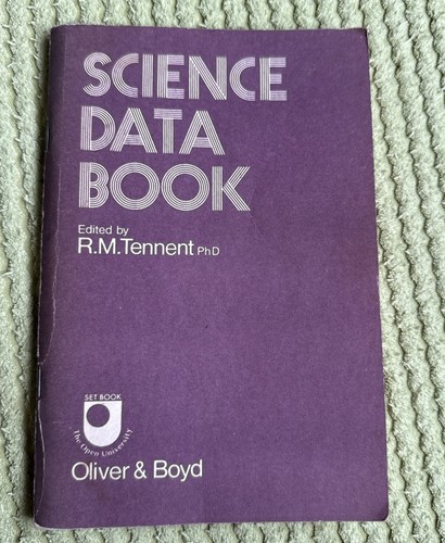 Science data book tennent - r.m.,