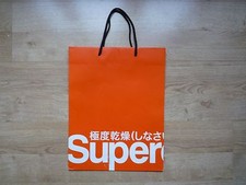 Superdry Orange Gift Paper Bag medium 39x30x10cm