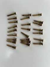23 SLOTTED BRASS SCREWS 1 X 8