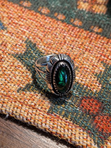 Yazzie sterling silver - silver, paua