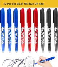 10pcs Erasable Pens Blue