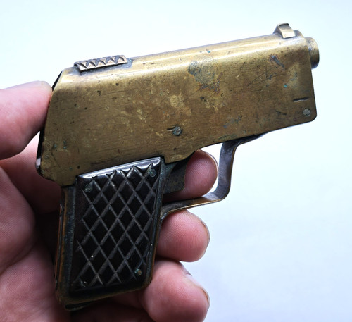 Antique hairy gasoline lighter - gasoline,