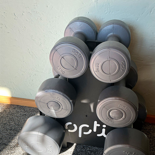 Opti grey black - grey/black, dumbbell