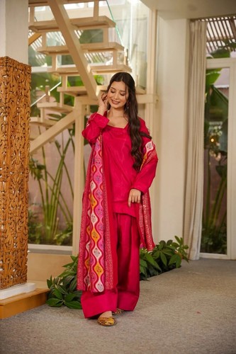 Women silk crepe patiala - silk,