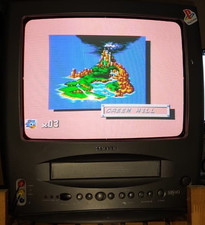 SAMSUNG TI-14N5 14" CRT TV VHS VCR Combi Scart RGB 