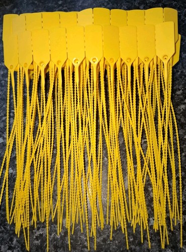 Yellow security tags - security,
