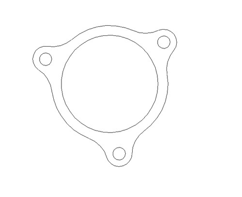 Bam 224 engine exhaust flange - engine,