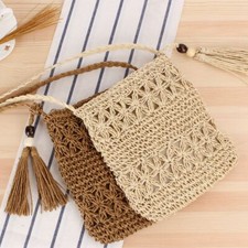 Women Straw Weaving Bag