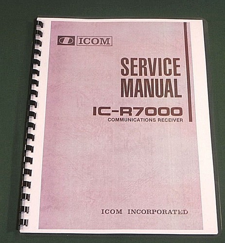 Icom r7000 service manual - ic-r7000,