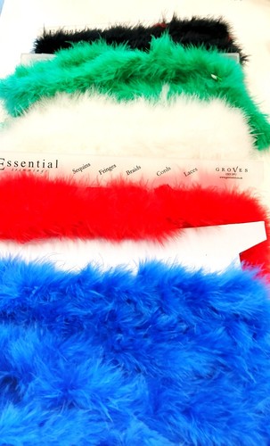 Marabou boa feather trim hen - trim,