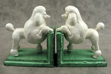PAIR OF WHITE STANDARD POODLE