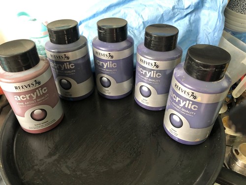 Reeves acrylic new paints 500
