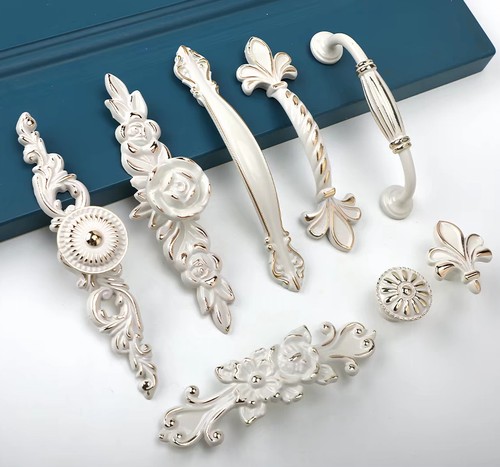 Flower dresser drawer pull - dresser,