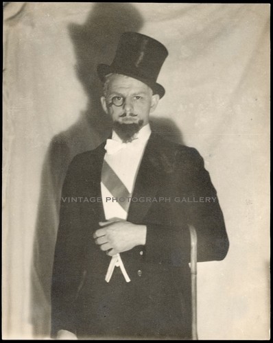 Antique photo strange man - antique,