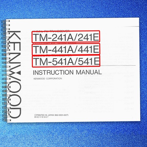 Kenwood 241a 241e - tm-241a, 441a