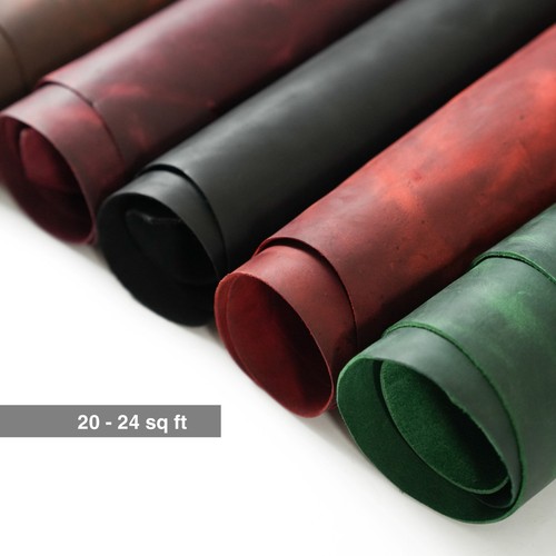 Crazy pull leather hides - crazy, pull-up