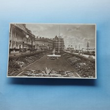 Eastbourne Postcard 1932 Real Photo Sussex Carpet Gardens Hotel Deco Era Cars