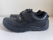 Boys Original Start-Rite Rhino Leather School Shoes Black- Size UK 5H