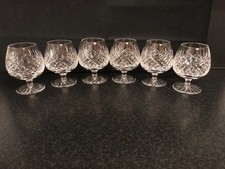 Set of 6 Vintage Crystal Brandy Glasses Heavy Items New