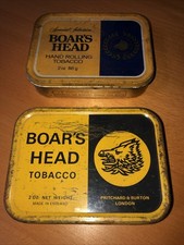 2 X Vintage Boar’s Head Tobacco Tin, Pritchard and Burton London LTD England