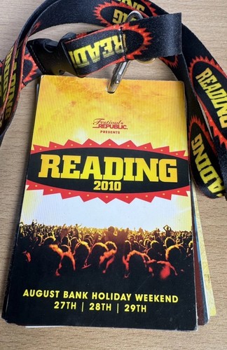 Reading festival 2010 lanyard - reading,