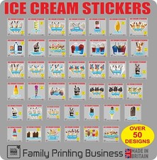 ICE CREAM Stickers - Cones -