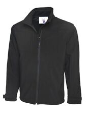 *CLEARANCE* 4XL Uneek UC611 Premium Black Full Zip 3 Layered Soft Shell Jacket