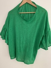 Zara Lovely Emerald Green Top Size Small 