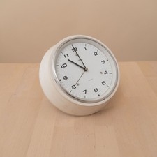 Vintage Smiths Sectric Wall Clock Mains Powered Industrial White Retro