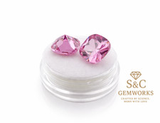 Pink cushion cut cubic - pink,