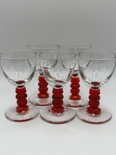 Vintage Red Ball Stem Cordial