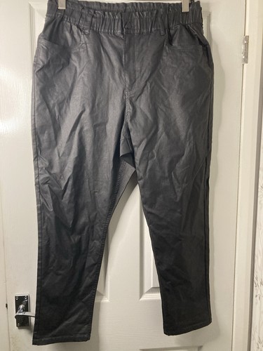 Womens black faux - black, leather