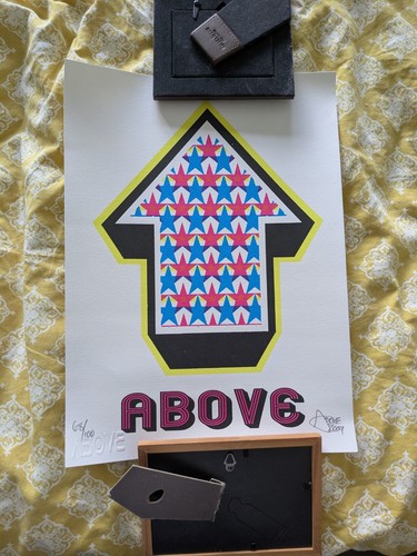 Above arrow print like - arrow,