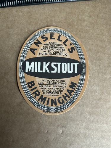 Mint ansell milk stout - ansell’s,