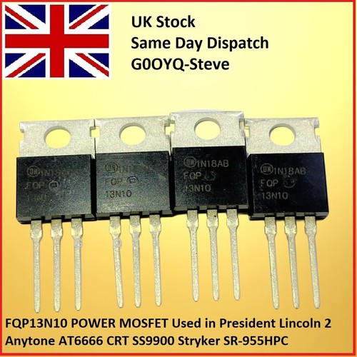 Fqp13n10 power mosfet used - fqp13n10, in