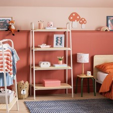 Habitat Kids Monty Standing Tall Bookcase - Light Grey | Bedroom Storage Shelf