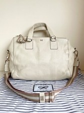 VINTAGE ANYA HINDMARCH EBURY CREAM LARGE LEATHER TOTE/SHOULDER BAG COST £995