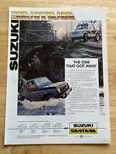 Vintage 1987 Suzuki Santana SJ410 Automotive Original Advert Advertising