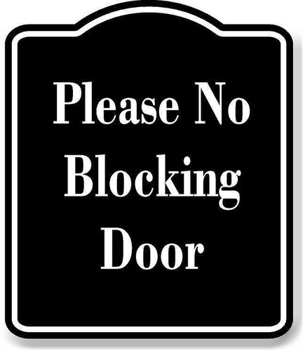 Please blocking door - door, black