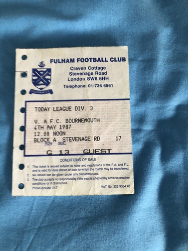 Football match ticket stubs - football,