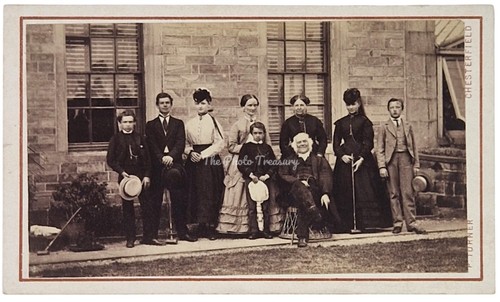 Cdv revd james barrow family - barrow,