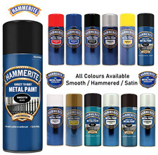 Hammerite Spray Paint Direct To Rust Aerosol Quick Drying Metal 400ML