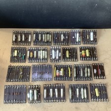 Collection of 20 x Vintage Tag Boards from British Hifi Amplifier PCB