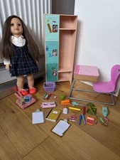 Our Generation School bundle - school desk, teacher Doll,School Locker "VGC"
