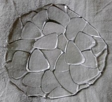 NACHTMANN Heavy Crystal 'Crazy Paving' Serving / Display Plate - 12" Diameter