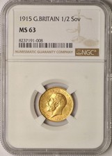 Half sovereign 1915 - , v