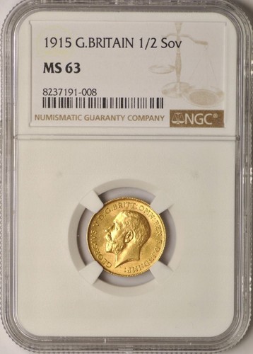 Half sovereign 1915 george - half,