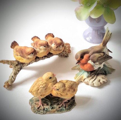 Vintage capodimonte bird - vintage,
